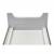 Nóżkozaślepki PEŁNE do profilu aluminiowego 160mm BIAŁE komplet - wysokość 77 mm - PCV - 2szt